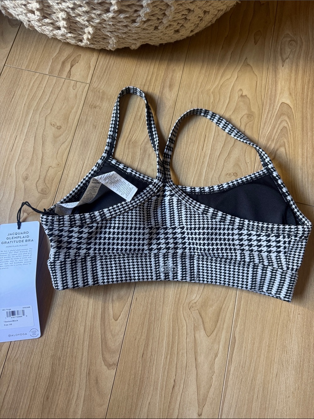 ALO Yoga Jagqaurd Glenplaid Gratitude Bra - Picture 3 of 3